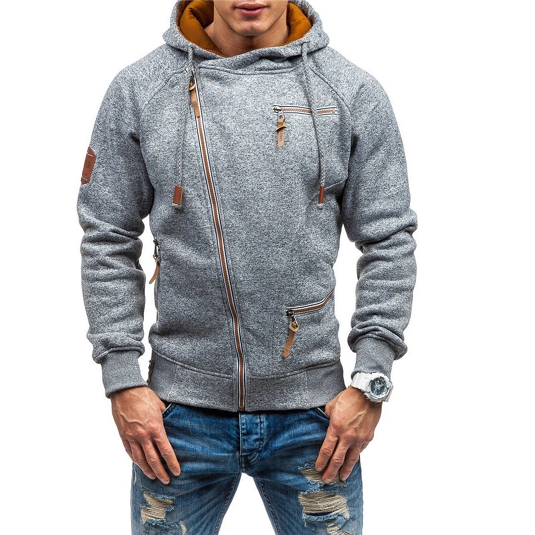 Hawk | Herren Zip Hoodie | Schwarz Kapuzenpullover