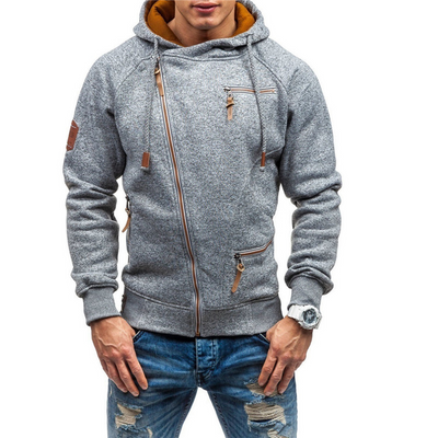 Hawk | Herren Zip Hoodie | Schwarz Kapuzenpullover