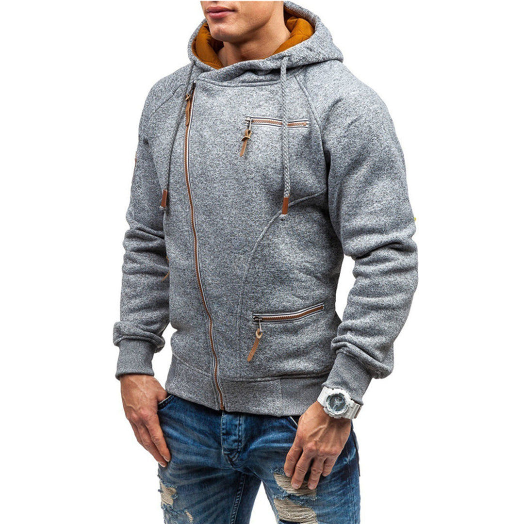 Hawk | Herren Zip Hoodie | Schwarz Kapuzenpullover