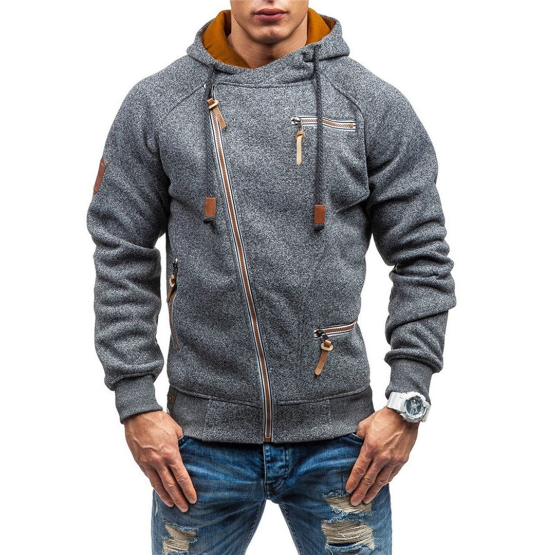 Hawk | Herren Zip Hoodie | Schwarz Kapuzenpullover