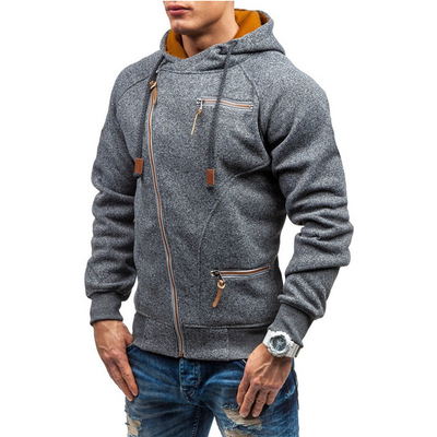 Hawk | Herren Zip Hoodie | Schwarz Kapuzenpullover
