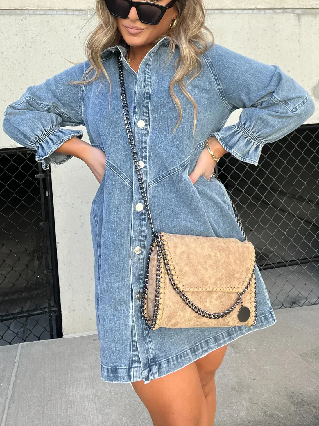 Jeanshemdkleid mit Knopfleiste | Lässig und Stylisch | Perfekt für den Alltag
