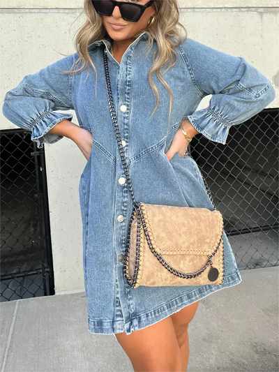 Jeanshemdkleid mit Knopfleiste | Lässig und Stylisch | Perfekt für den Alltag