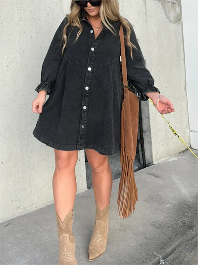 Jeanshemdkleid mit Knopfleiste | Lässig und Stylisch | Perfekt für den Alltag