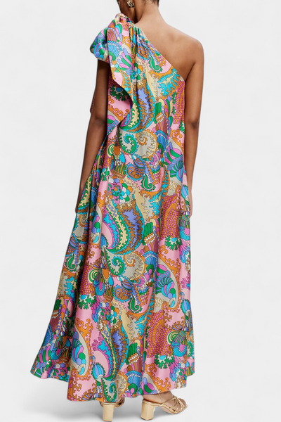 Ginette Maxikleid im Regenbogen-Design