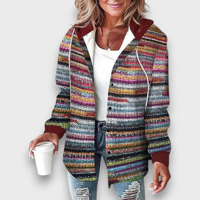 Carenzia – Kariertes Kapuzenhemd