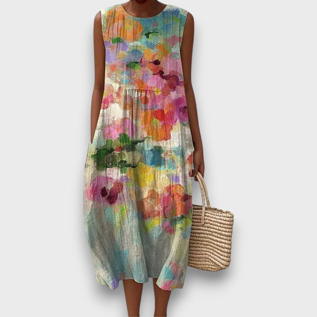 Mirelaya – Kleid mit Aquarell-Print