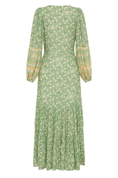 Avelena | Splice Bedrucktes Maxikleid mit Knöpfen