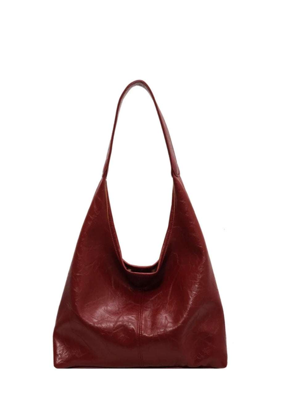 AURORA – Elegante Braune Leder Schultertasche