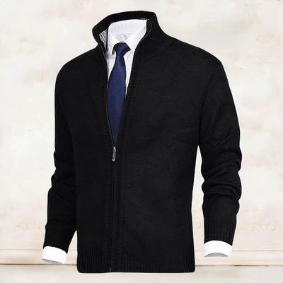 Avelena | Herren Strickjacke mit Stehkragen