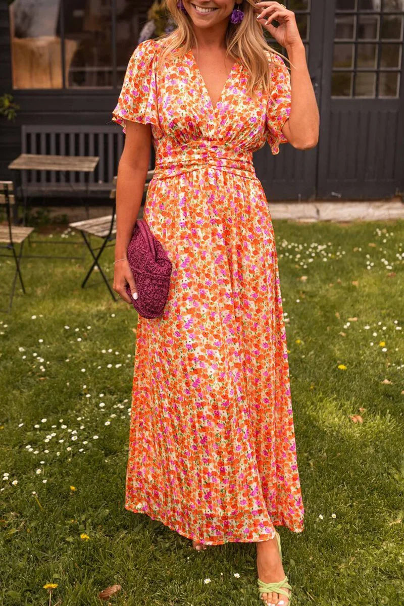 Lizbeth – Stilvolles Maxikleid mit Blumenmuster
