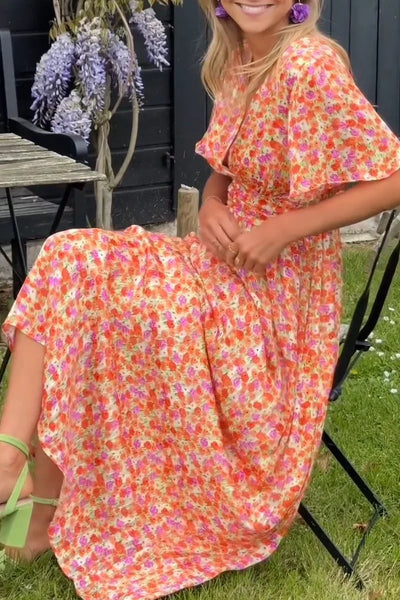 Lizbeth – Stilvolles Maxikleid mit Blumenmuster