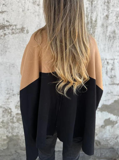 Colorblock Strick Cardigan | Offener Stil | Müheloser Komfort
