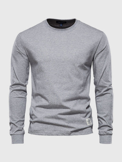 Pullover Herren Langarmshirt Rundhals | Basic Style