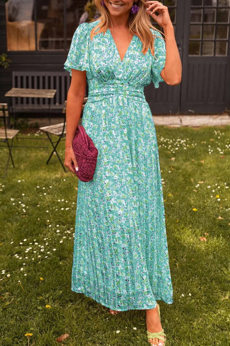 Lizbeth – Stilvolles Maxikleid mit Blumenmuster