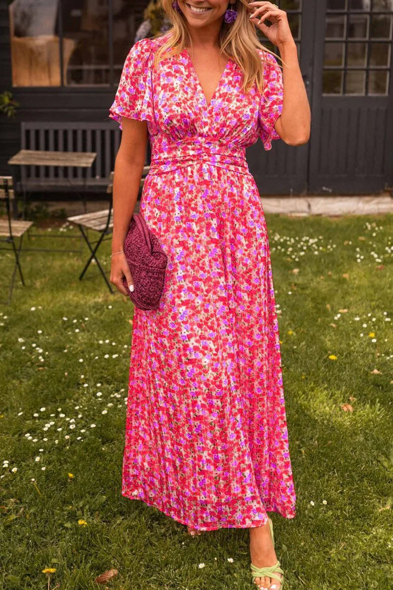 Lizbeth – Stilvolles Maxikleid mit Blumenmuster