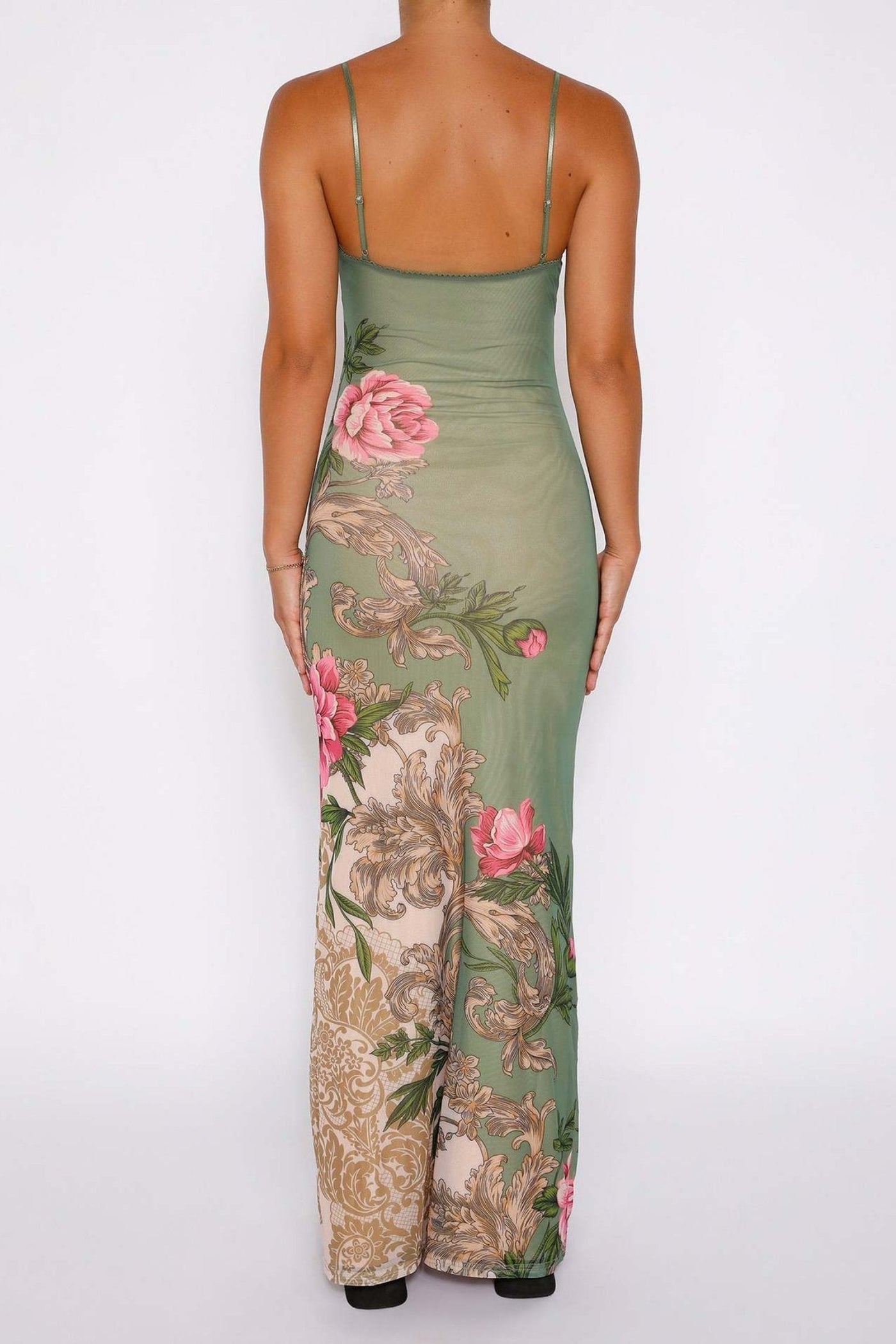 Avelena | Figurbetontes Slip-Maxikleid