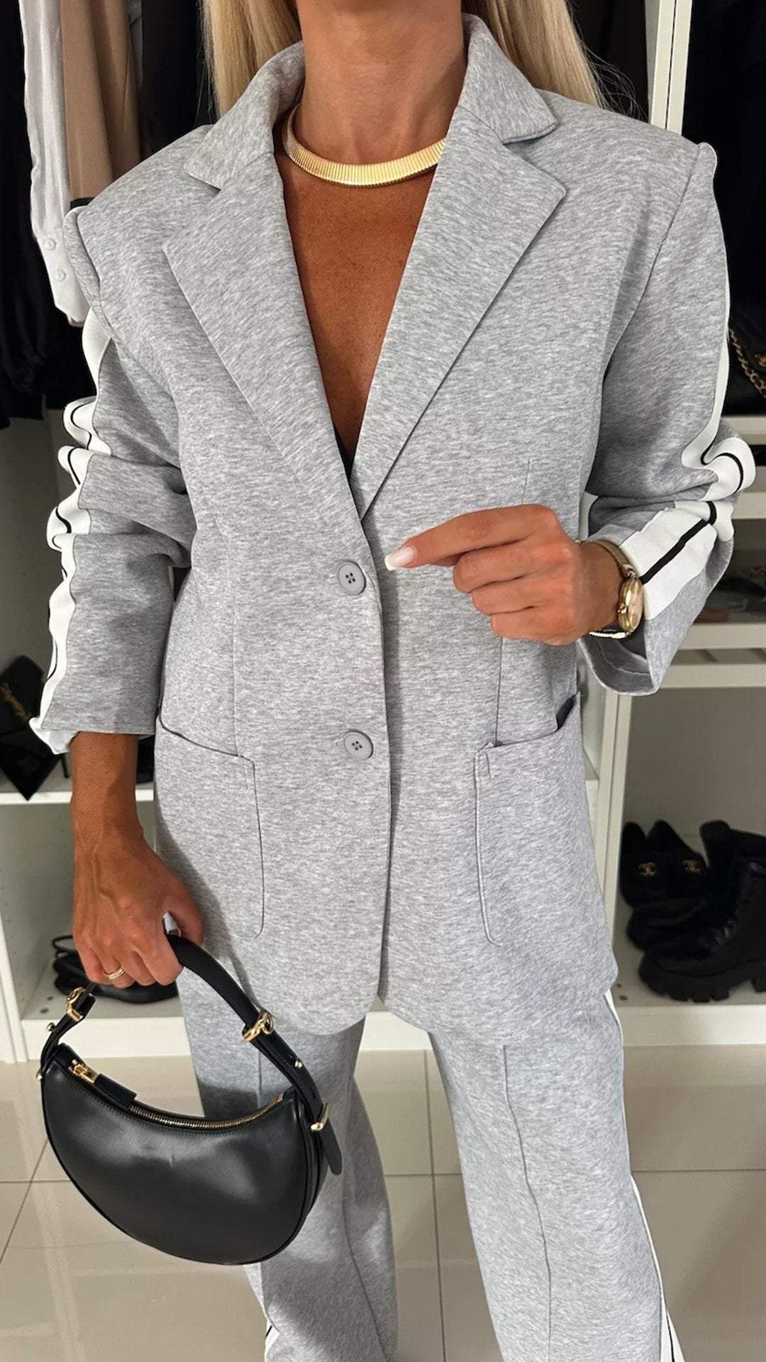 Zweiteiliger Jogginganzug mit Blazer | Lässig und Modern | Bequeme Passform