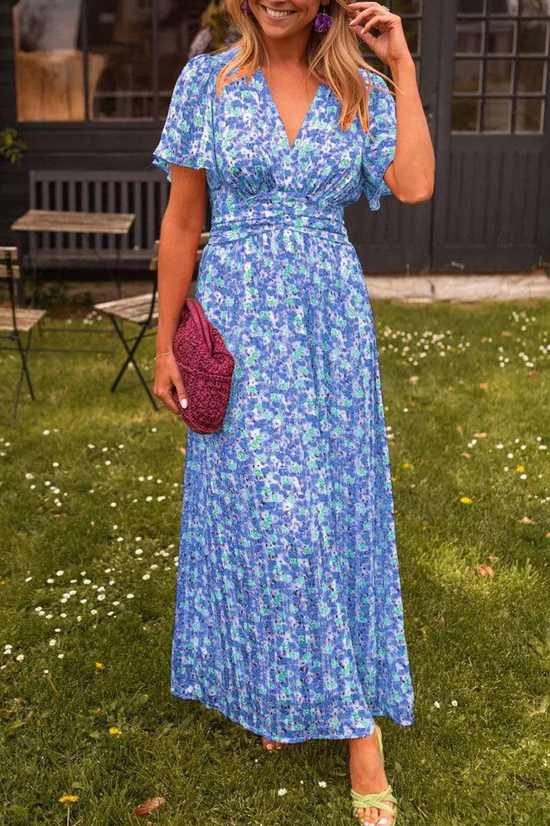 Lizbeth – Stilvolles Maxikleid mit Blumenmuster