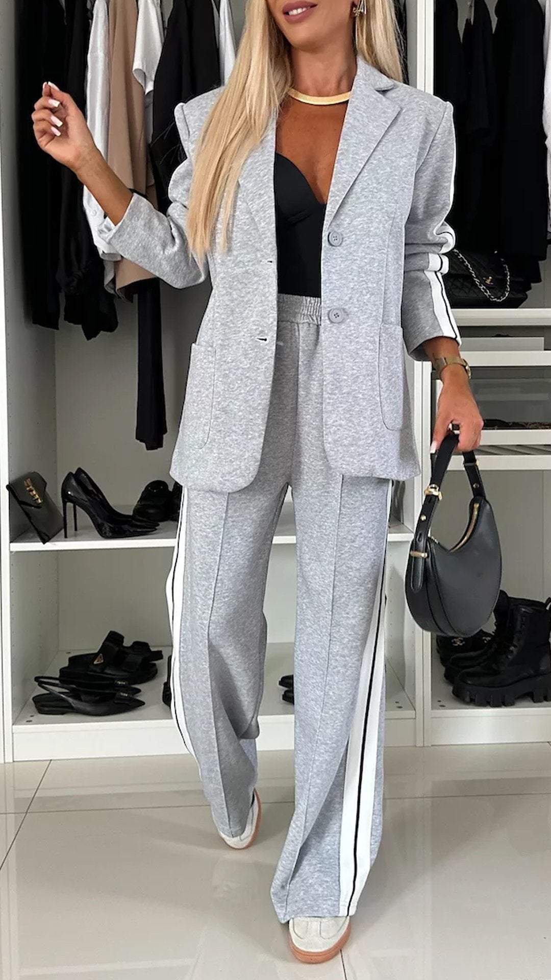 Zweiteiliger Jogginganzug mit Blazer | Lässig und Modern | Bequeme Passform