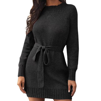 Avelena | Halblanges Kleid mit Gürtel