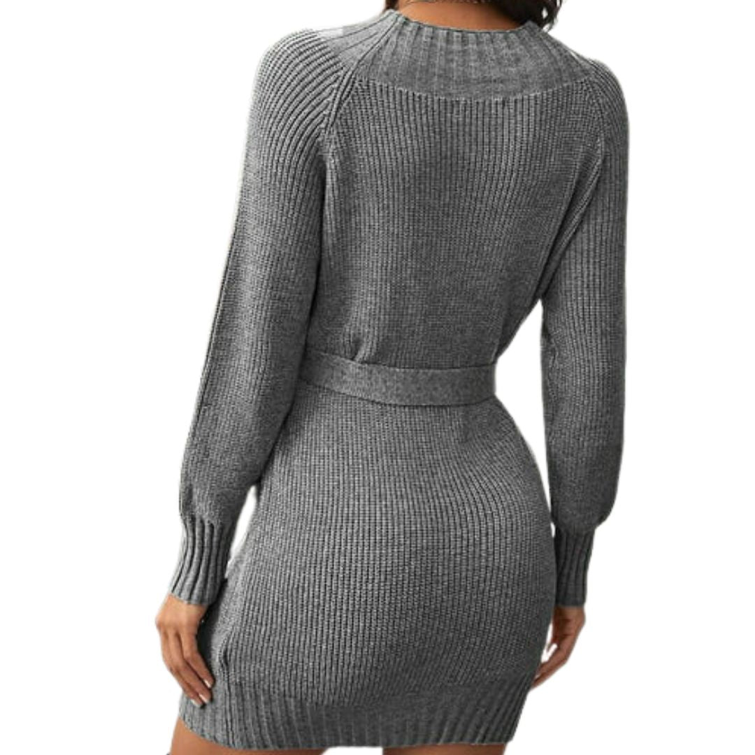 Avelena | Halblanges Kleid mit Gürtel
