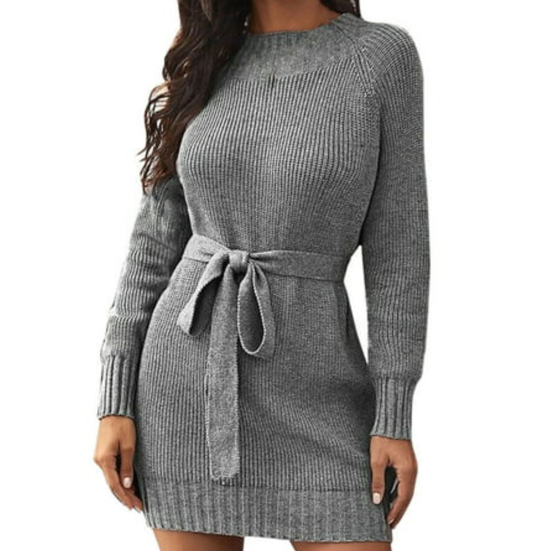 Avelena | Halblanges Kleid mit Gürtel