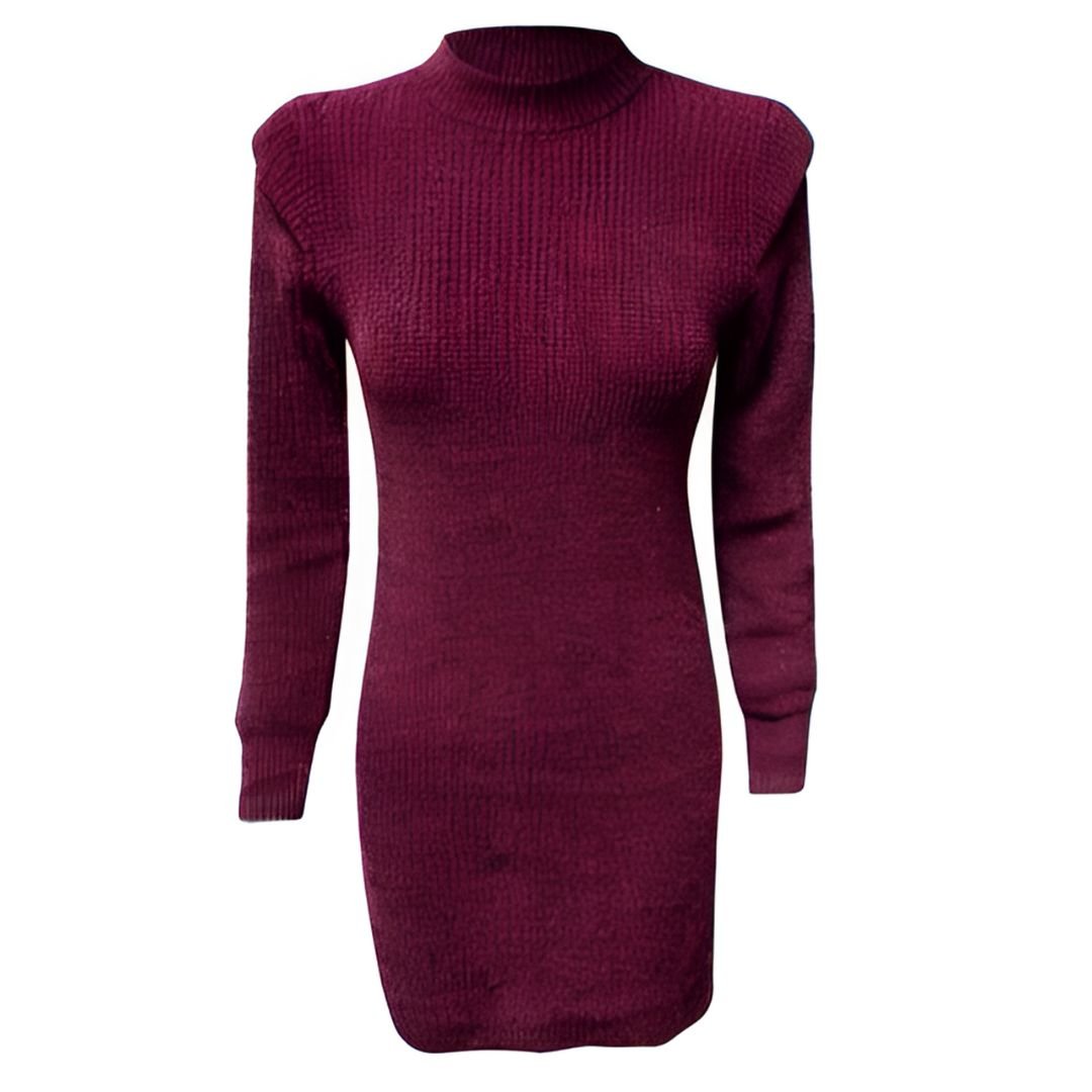 Avelena | Damen Elegantes Langarm Kleid