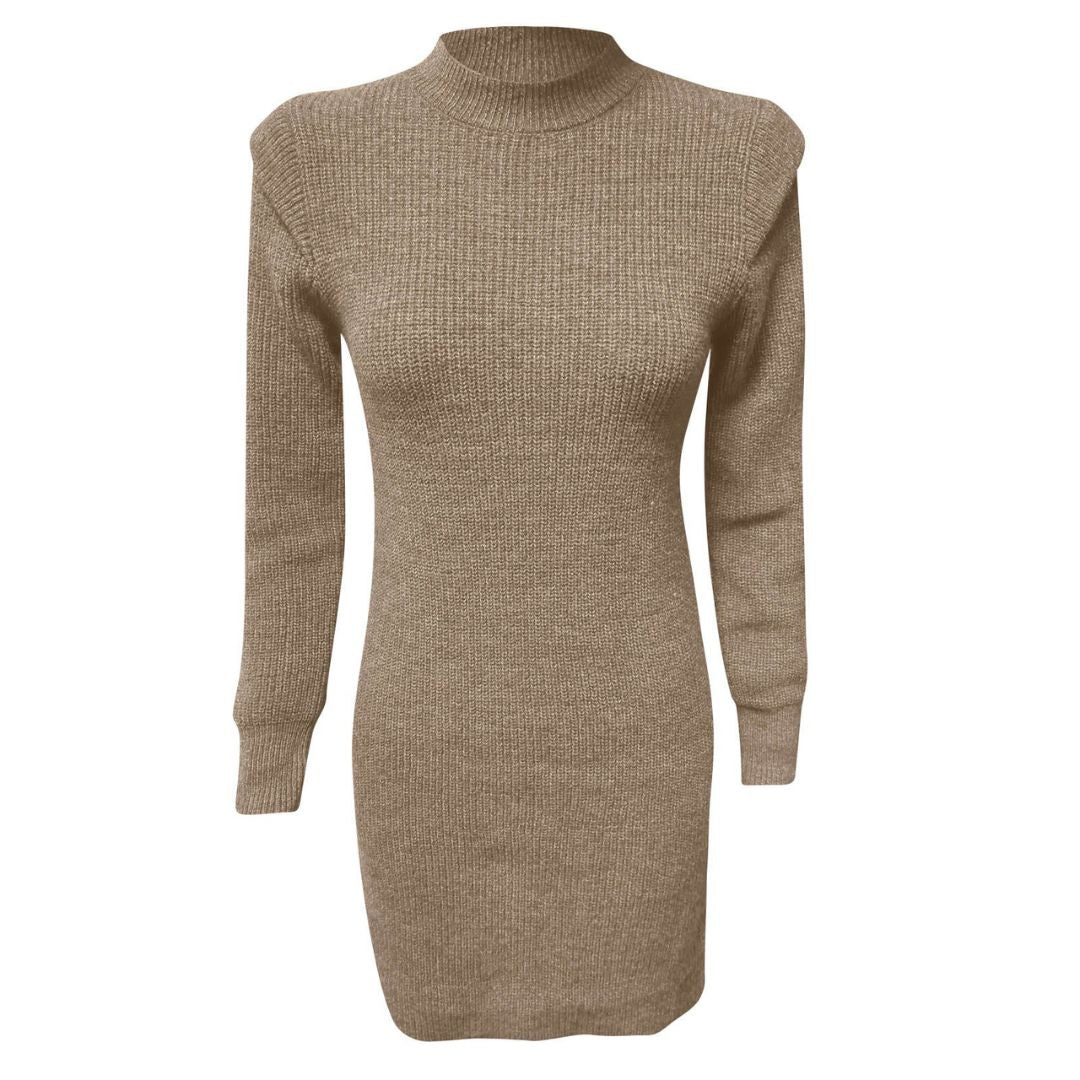 Avelena | Damen Elegantes Langarm Kleid