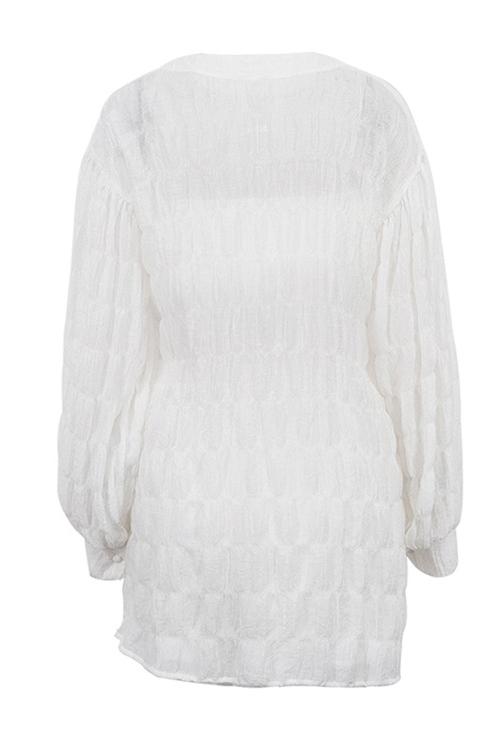 Avelena | Dreiteiliges Set aus Strukturiertem Chiffon