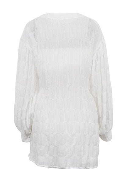 Avelena | Dreiteiliges Set aus Strukturiertem Chiffon