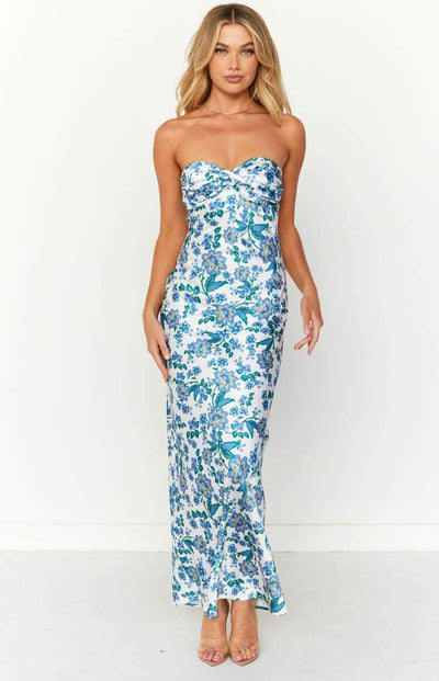 Avelena | Geknotetes Schlauch-Maxikleid