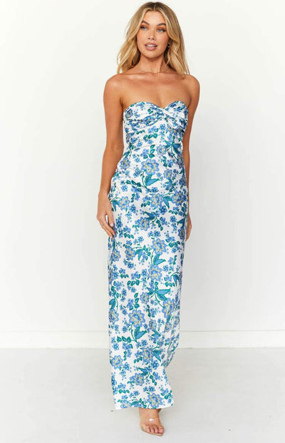 Avelena | Geknotetes Schlauch-Maxikleid