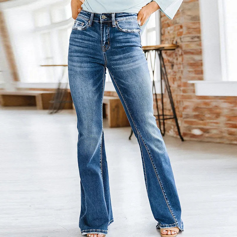 Avelena | Damenhose mit Weiten Beinen