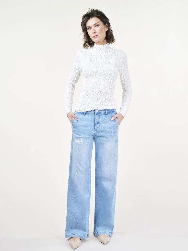 Marlene – weites bein sonnig blau destroy