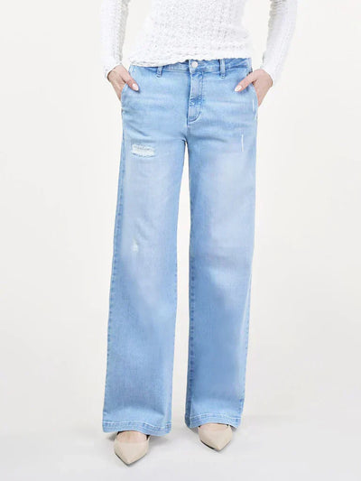 Marlene – weites bein sonnig blau destroy