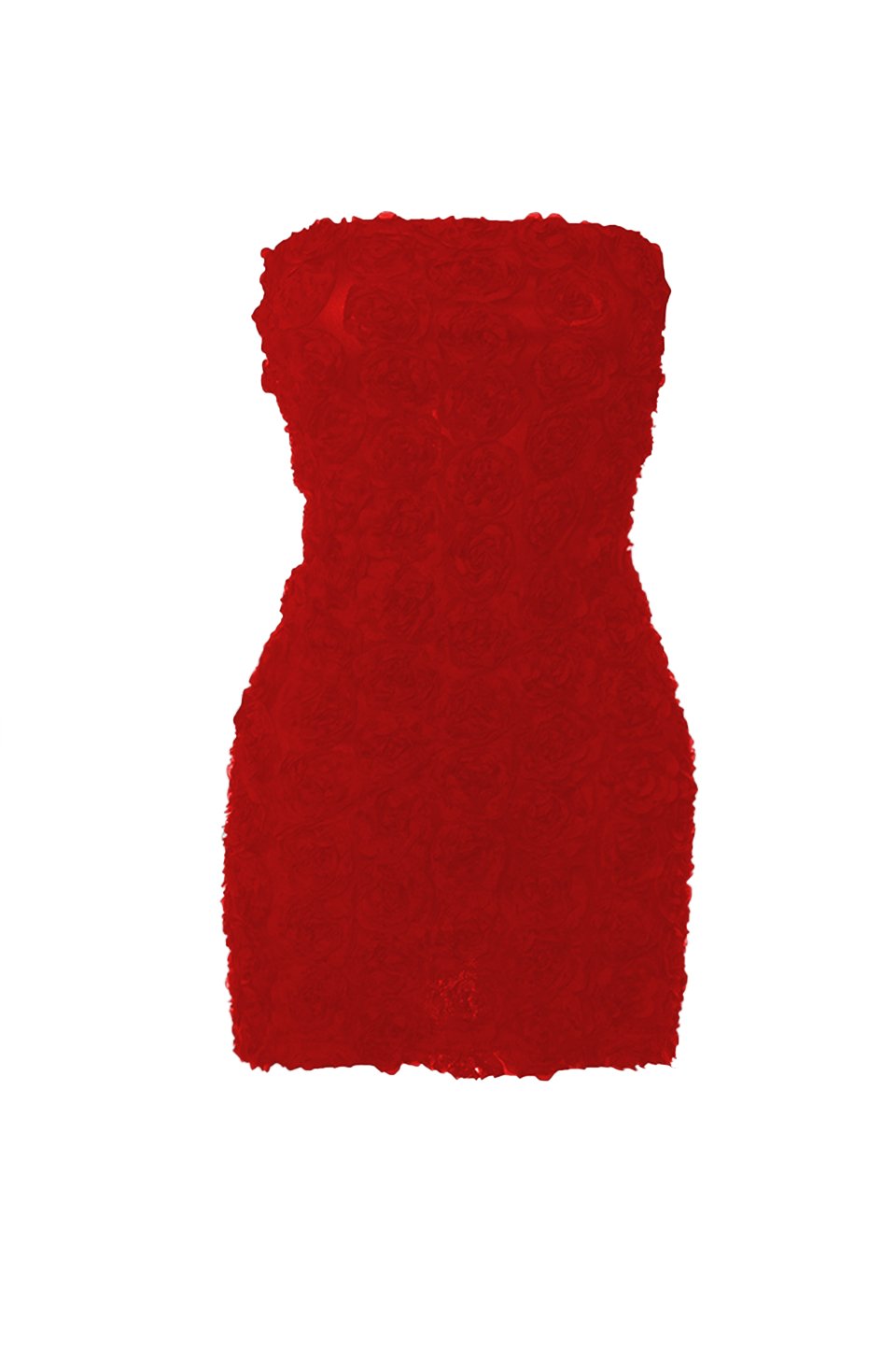 Avelena | Strapless Rosette Mini Dress