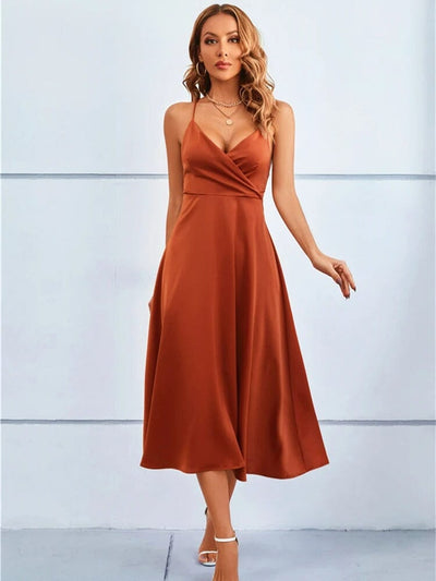 Mayfair™ | Luxuriöse trägerlose Seiden-Maxikleid