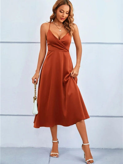 Mayfair™ | Luxuriöse trägerlose Seiden-Maxikleid