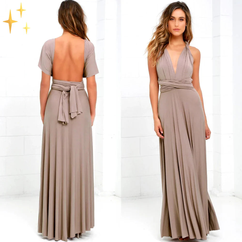 Jacqui – Stilvolles Multiway-Maxikleid