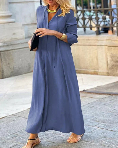 Avelena | Stylisches Langarmiges Kleid für Den Herbst