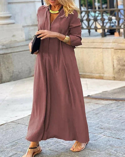 Avelena | Stylisches Langarmiges Kleid für Den Herbst
