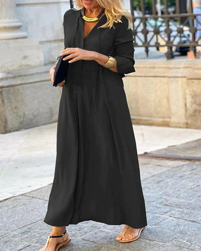 Avelena | Stylisches Langarmiges Kleid für Den Herbst