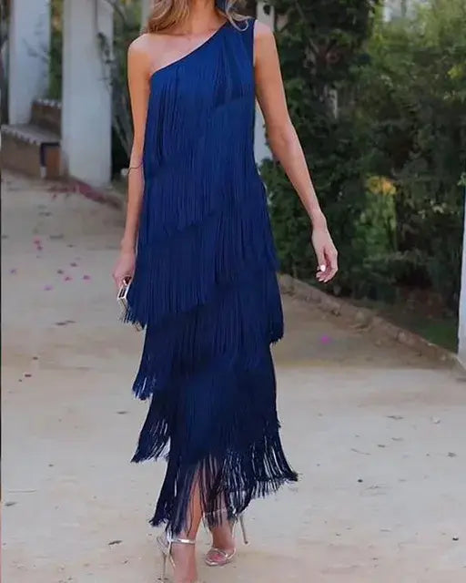 Andalusisches Kleid mit Fransen
