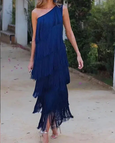 Andalusisches Kleid mit Fransen