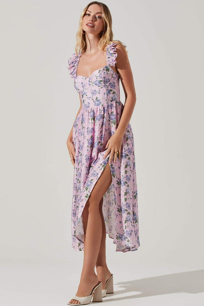 Avelena | Midi-Korsettkleid mit Schlitz