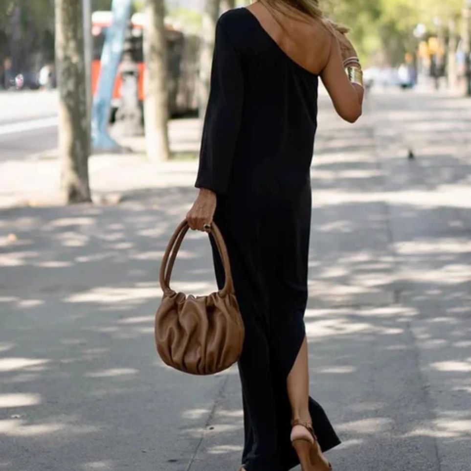Asymmetrisches Maxikleid | Elegante Schlichtheit | Moderner Look