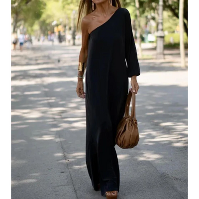 Asymmetrisches Maxikleid | Elegante Schlichtheit | Moderner Look