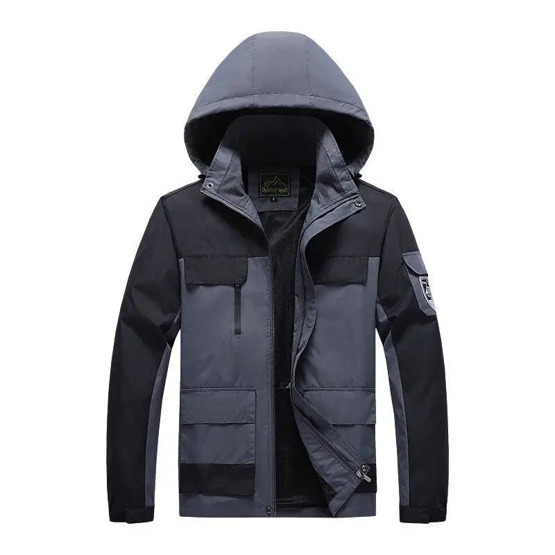 Avelena | Herren Parka Military Green Windbreaker