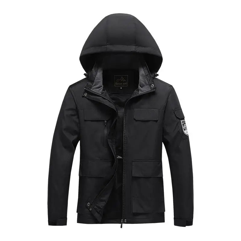 Avelena | Herren Parka Military Green Windbreaker